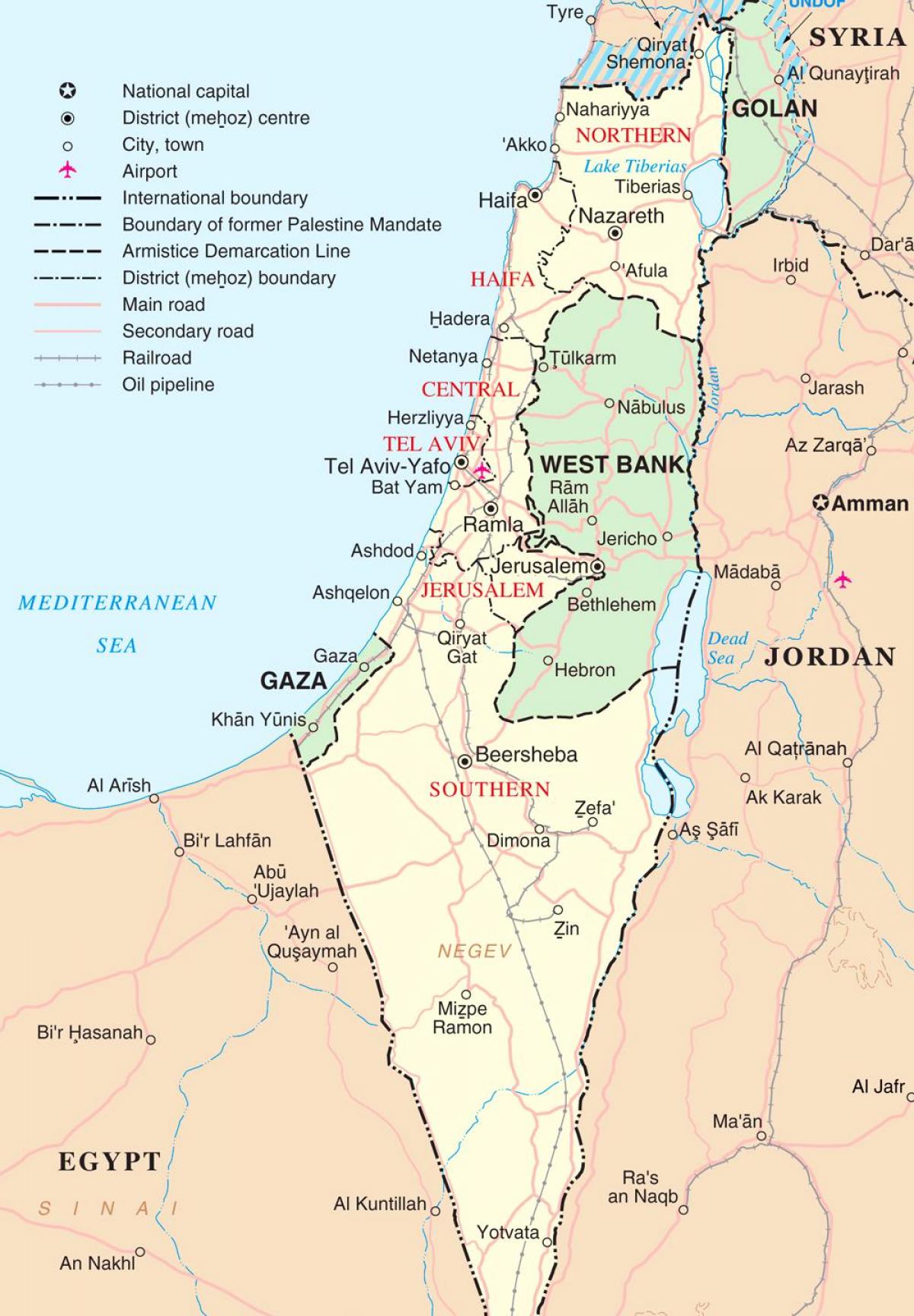 kaart iisraeli turist