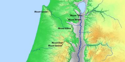 Kaart iisraeli mäed