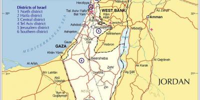 Iisraeli piirkondade kaart